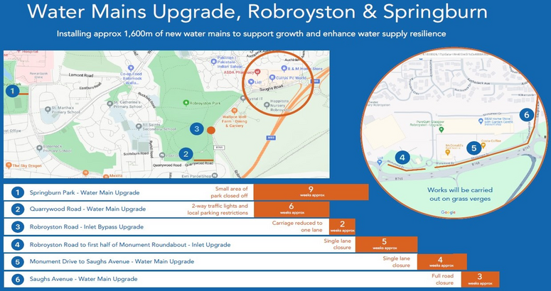 The project will be delivered in a series of phases Robroyston Water Main Upgrade