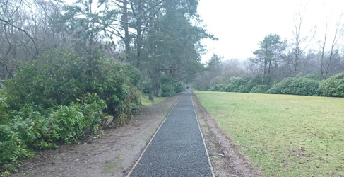 The paths have been upgraded using a responsibly sourced, recycled material called Ultitrec Milngavie Reservoirs Footpaths