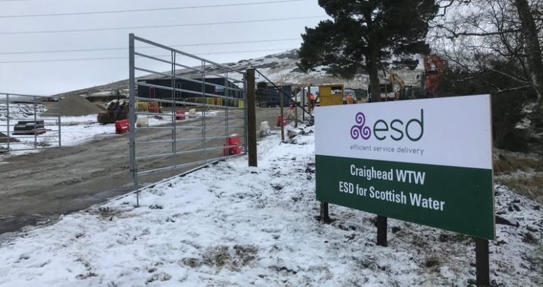 ESD are delivering this project ESD will be carrying out this work for Scottish Water