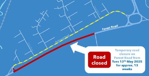 Closure on Footpath near Forest Road Closure on Footpath near Forest Road