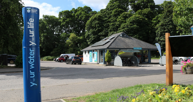 The new Top Up Tap is in place at the Loch Ness Hub car parkl