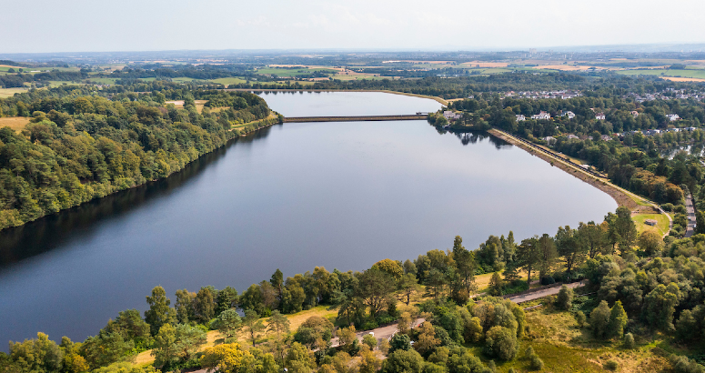 photograph of Milngavie Reservoirs