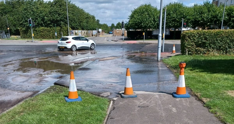 Waste water can damage the road and pavements King's Inch Road Sewer Upgrade