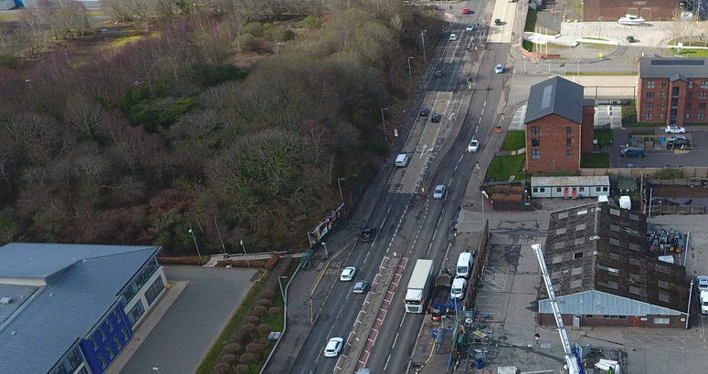 The current traffic management will remain in place to allow the sewer lining project to take place A8 Greenock Flood Alleviation