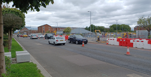 The road has remained open throughout delivery of the project A8 Greenock Flood Alleviation