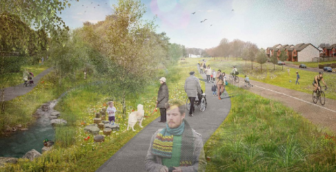 Proposed nature based solutions at St Leonard Park