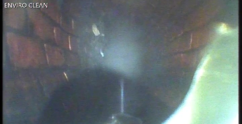 The robot removes dirt and debris without damaging the sewer itself UHP Robot