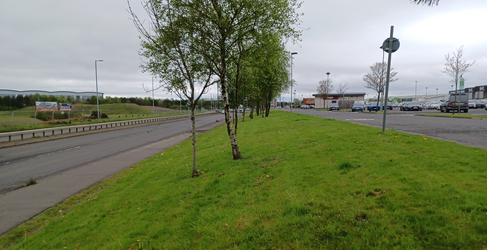 The new water main will be installed under the grass verge between Monument Drive and the B765 Robroyston Water Main Upgrade