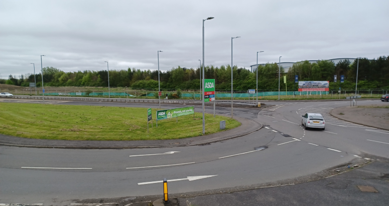 The existing water main will be moved across the road and into the grass verge Robroyston Water Main Upgrade