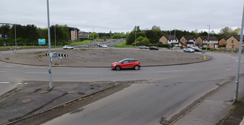 Traffic management will be required on the roundabout and the retail park exit slip road Robroyston Water Main Upgrade