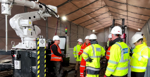 Cutting edge technology can be combined with low carbon materials 3D Concrete Printing