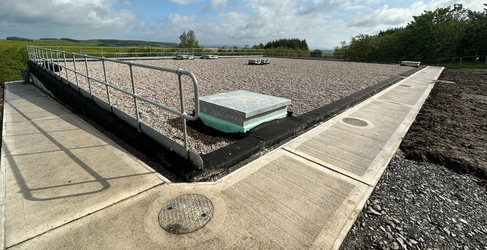 The three megalitre concrete structure replaces the original tank built in the 1930's Kerse Treated Water Storage Tank