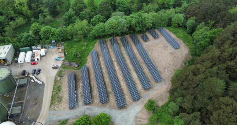 Nearly 900 PV panels will generate enough electricity to boil 267,000 kettles per year Cumnock PV Scheme
