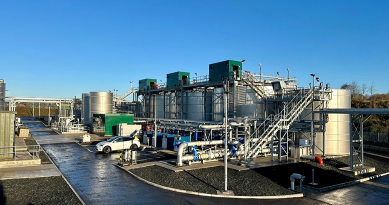 DV4 launch General view of new waste water treatment works at Winchburgh